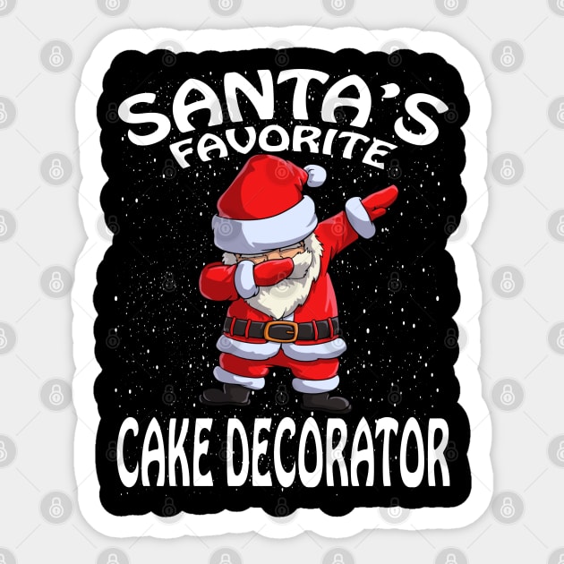 Santas Favorite Cake Decorator Christmas Sticker by intelus